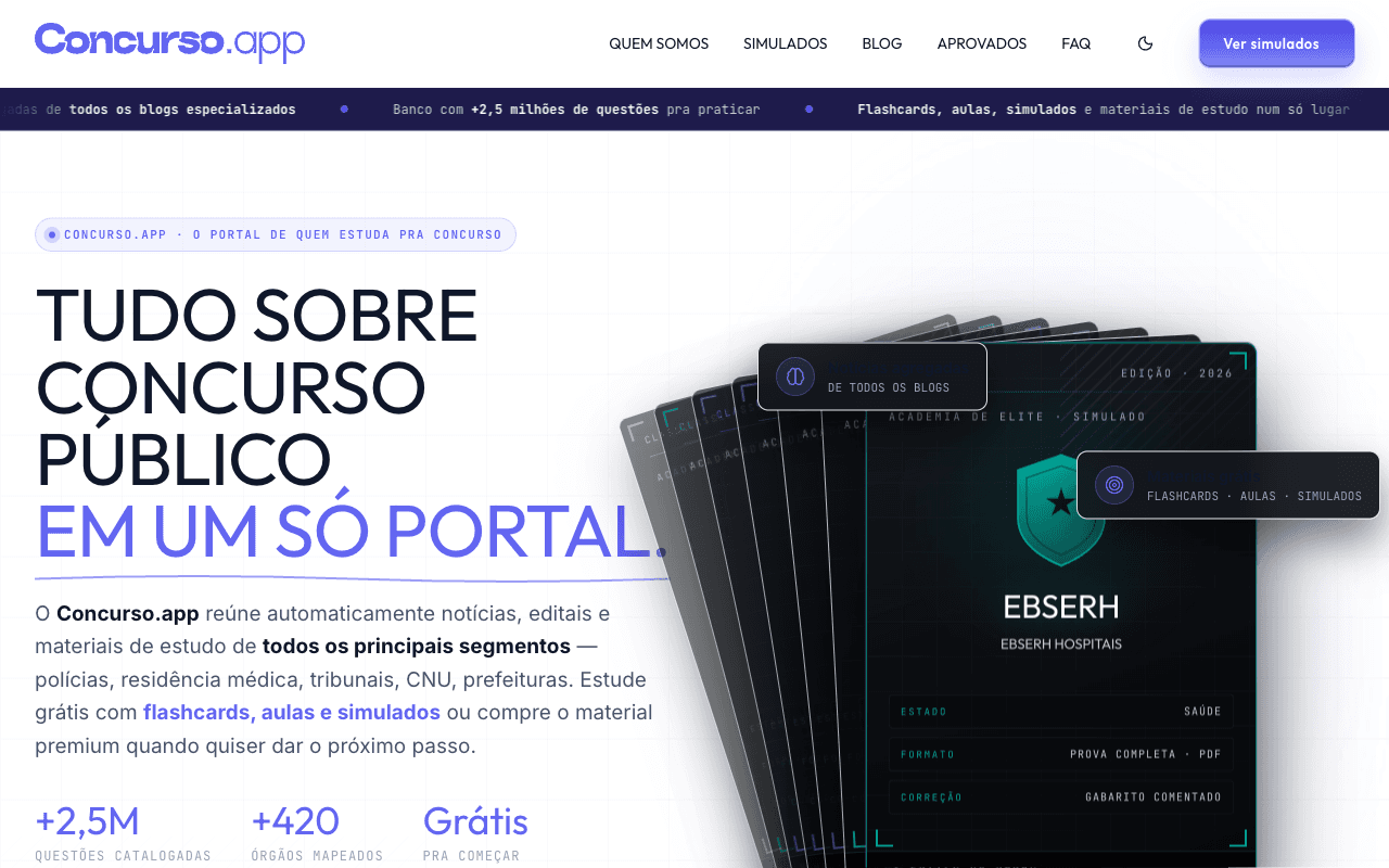 Capa do projeto Concurso.app