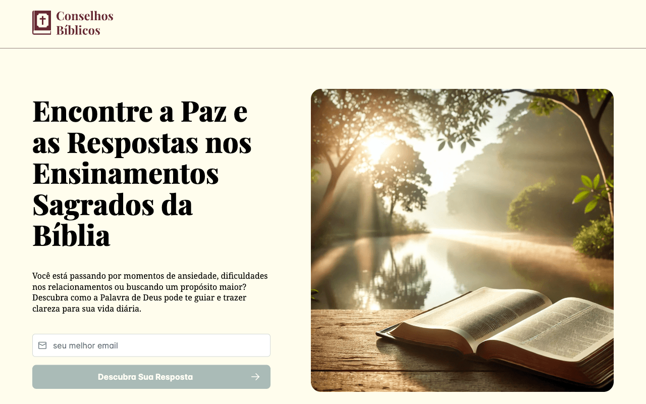 Capa do projeto Conselhos Bíblicos
